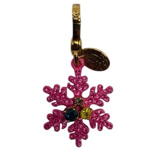 Juicy Couture Pink Pave Snowflake Charm
